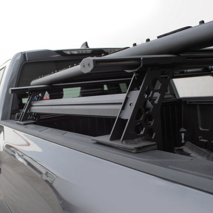 Go Rhino XRS Cross Bars - Truck Bed Rail Kit for Mid-Sized Trucks without Tonneau Covers Model 5935000T