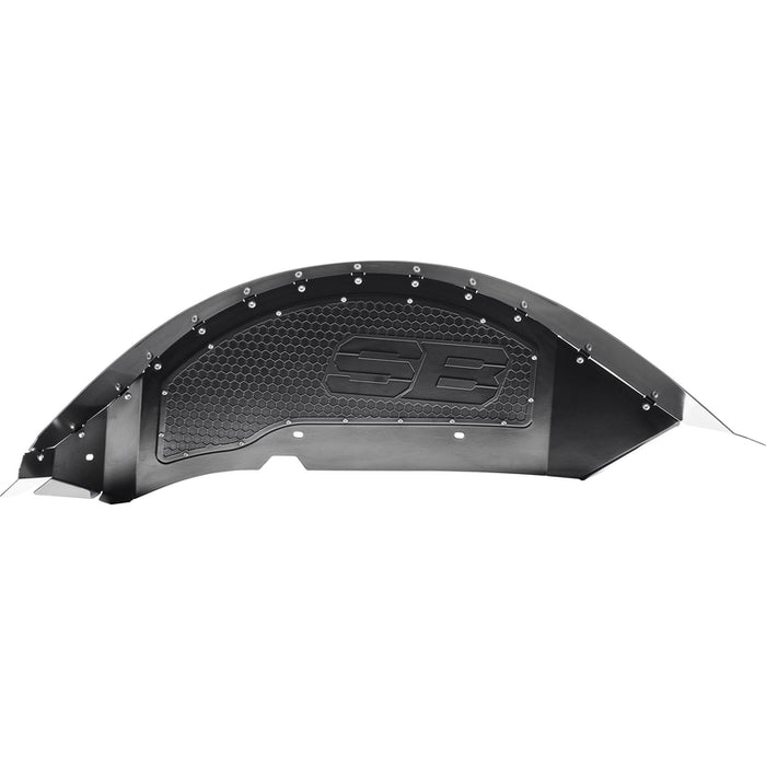 Smittybilt Rear Aluminum Inner Fender Liner Pair - Black (18+ JL/JLU) Model 77986