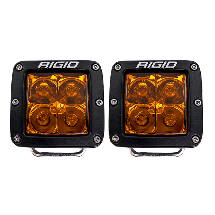 Rigid Industries D-Series Spot with Amber PRO Lens - Pair Model 20252