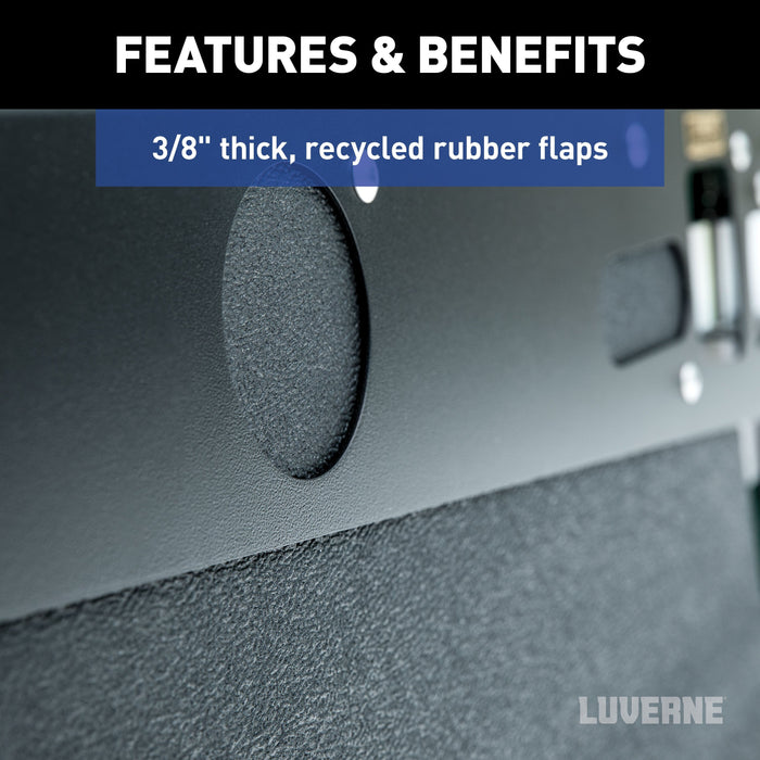 Luverne 15" Long Hitch-Mounted Textured Rubber Tow Guard (Fits 2", 2-1/2" or 3" Shank) Model 255200