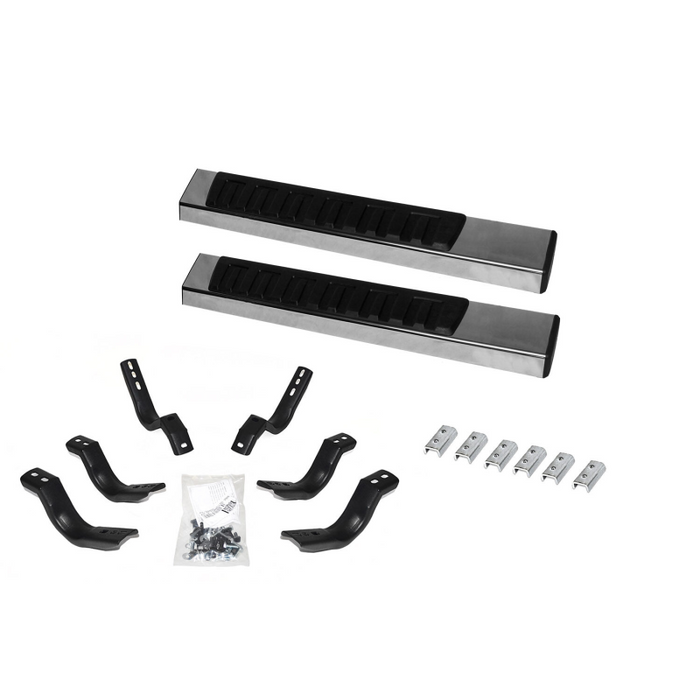 Go Rhino 6" OE Xtreme II Step Nerf Bars with Mounting Brackets Kit Model 6862404552PS