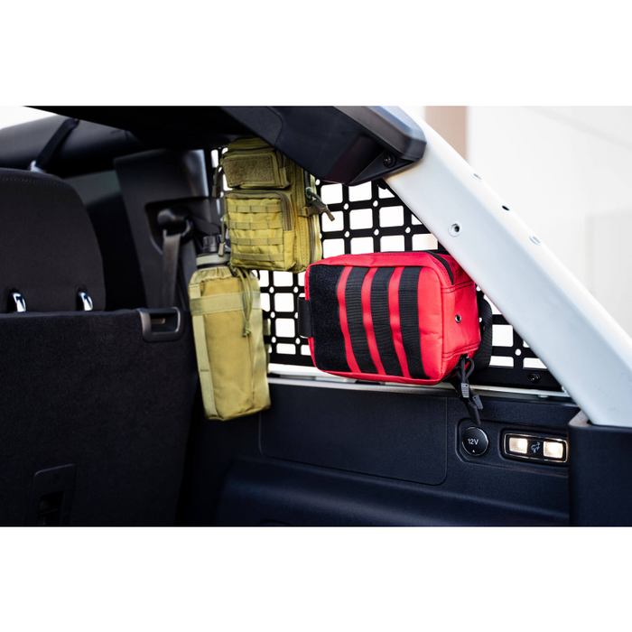 DV8 Offroad 2021-2026 Ford Bronco 4-Door Hard Top Only Rear Window Molle Panels Model MPBR-01