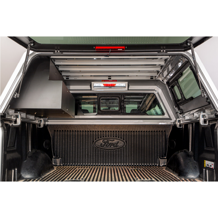 SmartCap Matte Black Truck Bed Cap Drawer-Bin Mid-Size Left Side Mount Fits All Caps Model SA0513
