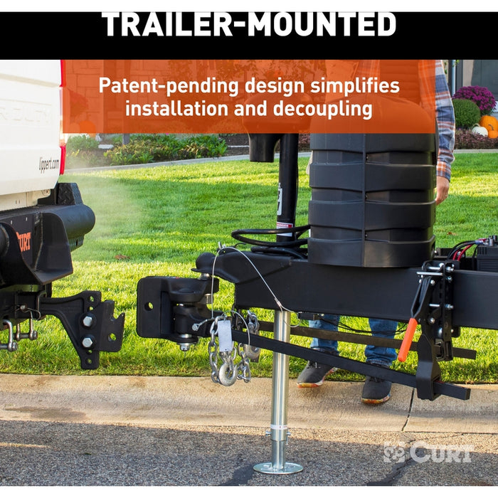 CURT TruTrack 4P Trailer-Mounted Weight Distribution Hitch with Active Sway Control, Up to 10,000 GTW Model 17520