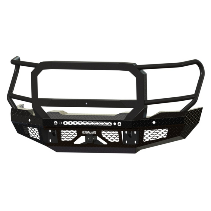 Bodyguard FT Front Extreme - Sensor Cutouts Fog Cutouts Receiver W/ Mesh Grille No Camera Harness Bare Metal Model JEG20BYBMN