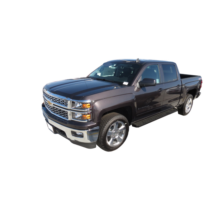TrailFX Work Truck Running Boards Black Steel Model RBW14B