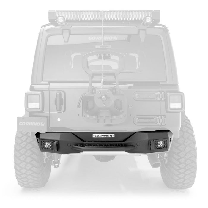 Go Rhino Rockline Rear Stubby Bumper for Jeep Wrangler JL Model 371100T