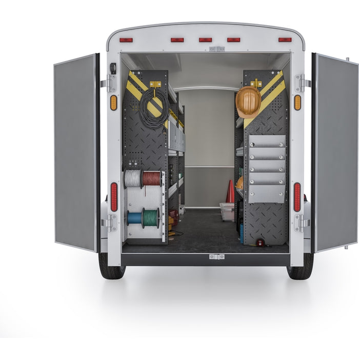 Ranger Design Electrician Van Shelving Package for 14' Box Truck - Enclosed Trailer Model BTL-11
