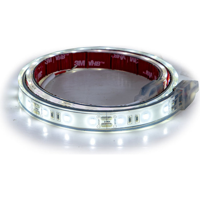 Buyers Products 36 Inch Silicone 54-LED Strip Lights with 3M Adhesive Backing - Clear and Cool Model 5623957