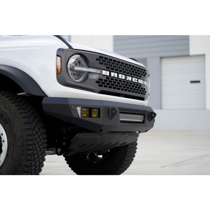DV8 Offroad 2021-2025 Ford Bronco Oe Plus Series Front Bumper V2 Model FBBR-06