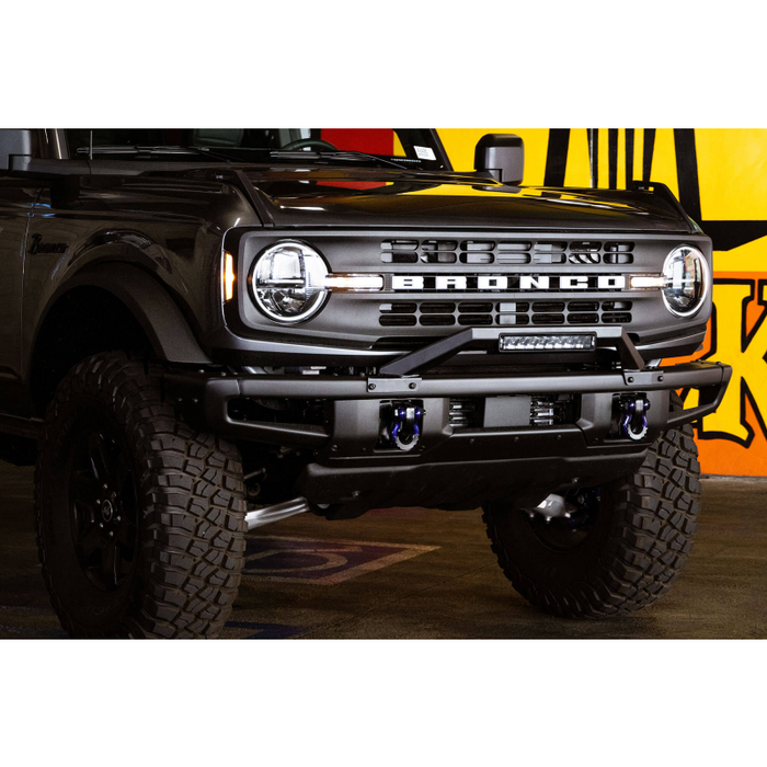 DV8 Offroad 2021-2025 Ford Bronco Factory Modular Front Bumper Bull Bar Model LBBR-04
