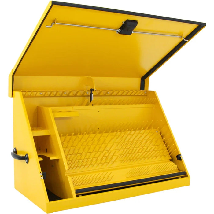 Montezuma 36 x 17 In. Steel Triangle® Toolbox Yellow Top Mount Toolbox DXTB36YY