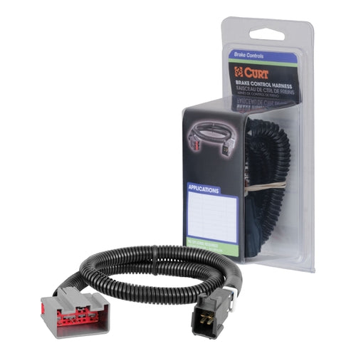 CURT Quick Plug Electric Trailer Brake Controller Wiring Harness, Fits Select Ford F-Series Super Duty, E-Series, Expedition, Lincoln Navigator Model 51433