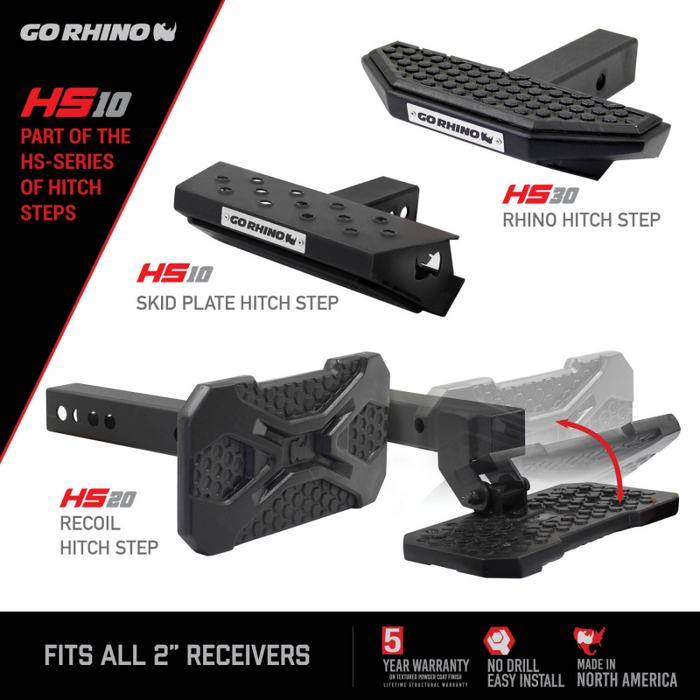 Go Rhino HS-10 Skid Plate Hitch Step Model HS1012T