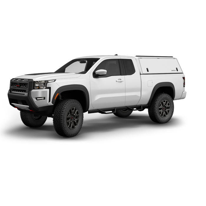 SmartCap OEM White Truck Bed Cap EDGE Defender Series w/ Vertical Locks Model ED0931-WN