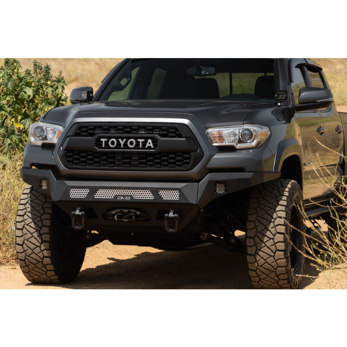 DV8 Offroad 2016-2023 Toyota Tacoma Mto Series Winch Front Bumper Model FBTT1-07
