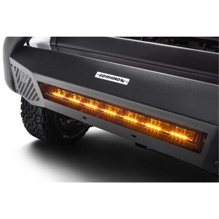 Go Rhino Blackout Series SINGLELINE 20" Single Row LED Light Bar w/Amber LEDs Model 751052012CSS