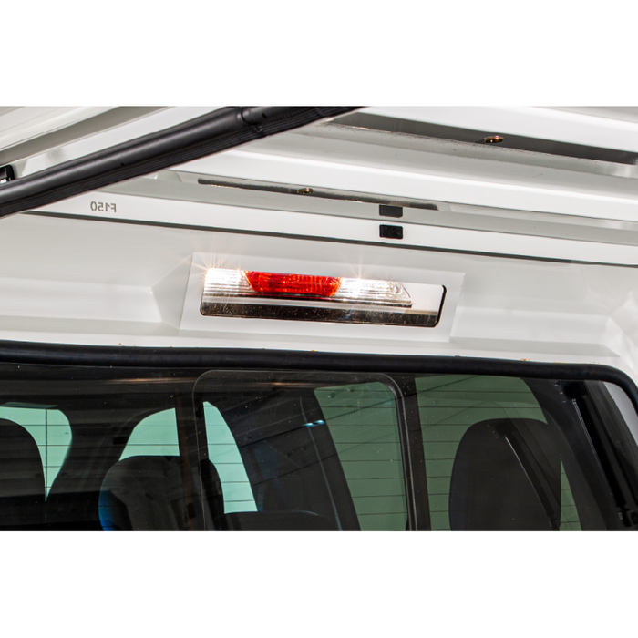 SmartCap OEM White Truck Bed Cap EVOc Commercial Series w/ Horizontal Locks Model EC1007-WH