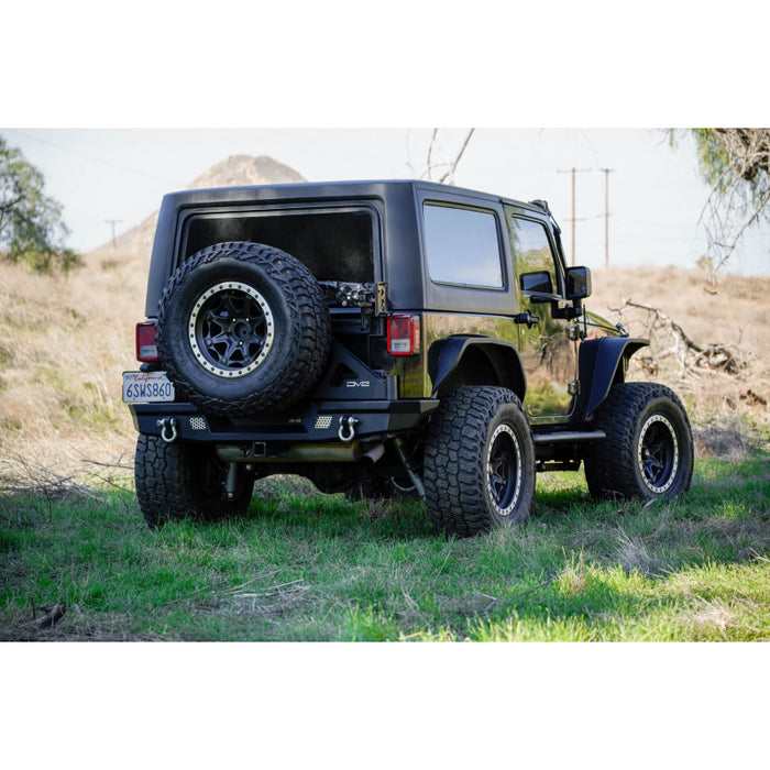 DV8 Offroad 2007-2018 Jeep Wrangler JK JKU Tire Carrier For Mto Bumper Model TCJK-13