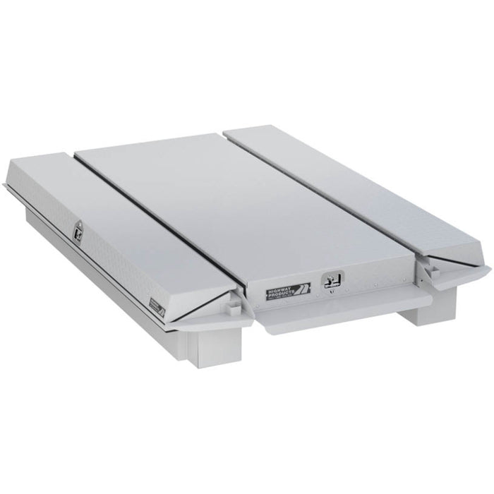 Highway Products Pickup Pack, w/ White Diamond Plate Lid, w/ White Smooth Aluminum Base Model 39212WFNN
