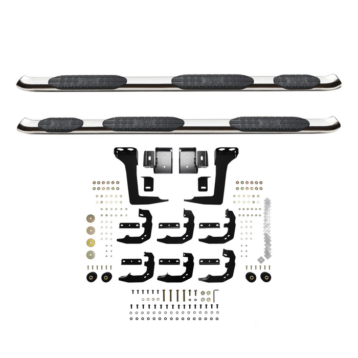 Westin PRO TRAXX 5 Oval Wheel to Wheel Step Nerf Bars Stainless Steel For Quad Cab Model 21-534730