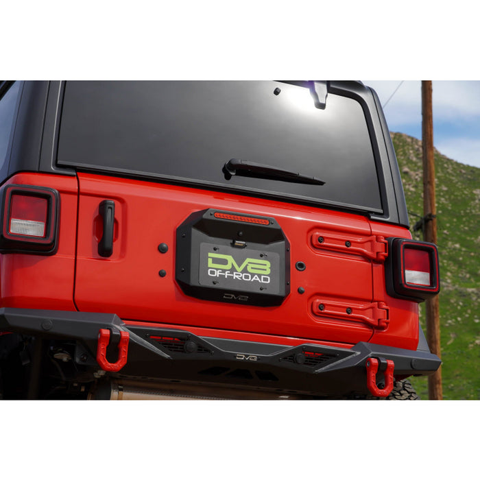 DV8 Offroad 2018-2025 Jeep Wrangler JL JLU Spare Tire Delete Model TSJL-04