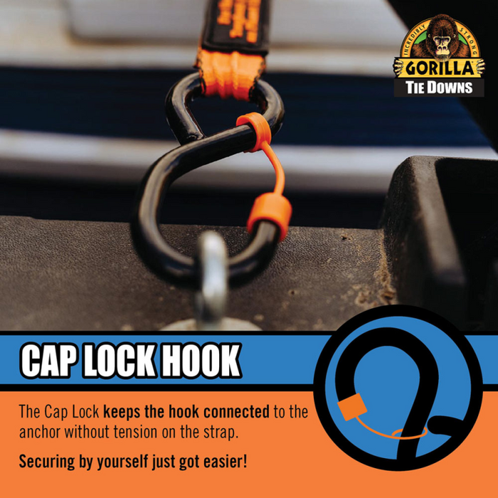 Erickson Manufacturing 2 Pack 1 In X 16Ft 1500Lb Light Duty Self Locking Retractable Ratchet Strap Model 92002