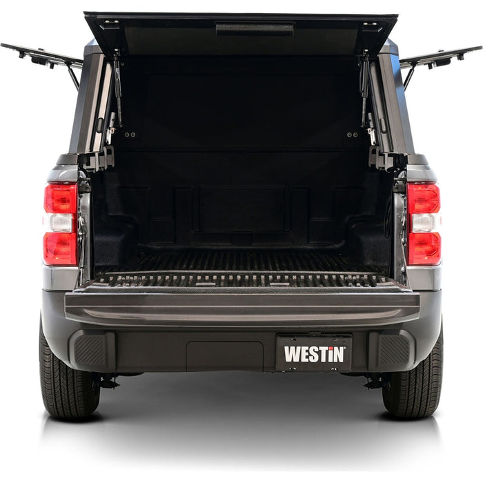 Westin EXP Truck Cap Hi-Top with Solid Front Glass Matte Black Model 16-15795
