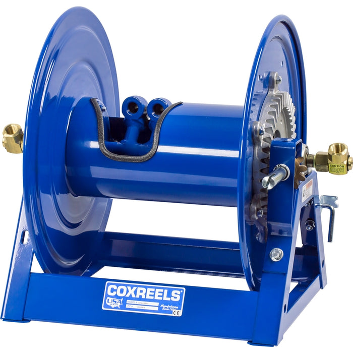 Coxreels 1275 Series Bevel Geared Hand Crank Dual Hose Reel 1 in. x 150 ft. - No Hose 3000 PSI Model 1275-6-150-C