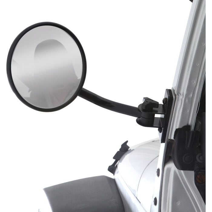 Smittybilt 6" Round Trail Mirror Pair - Black (97-18 TJ/LJ/JK/JKU) Model 7618