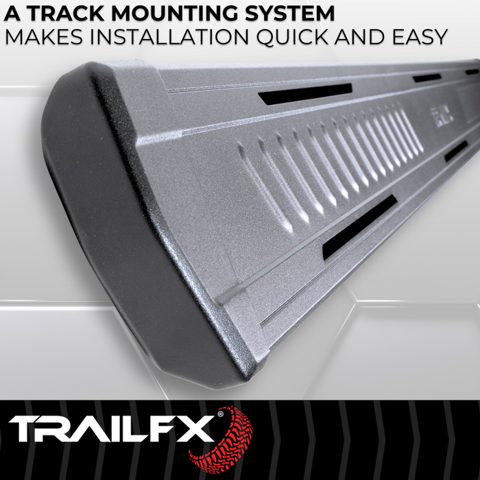 TrailFX A6 Running Boards Titanium Black Aluminum Model AL6015B