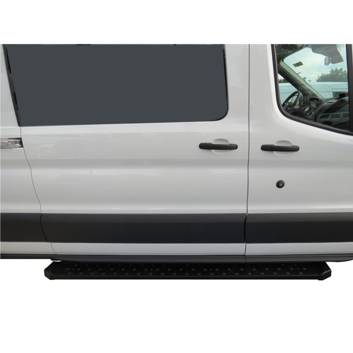 TrailFX Utility Van Running Boards Black Steel Model RBV05B