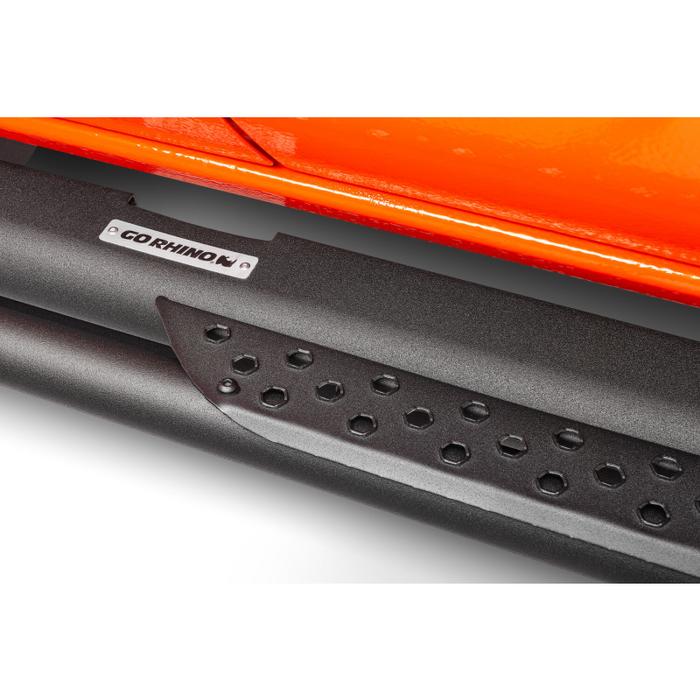 Go Rhino Dominator Xtreme DT Step Nerf Bars with Rocker Panel Mounting Bracket Kit Model DT4054T