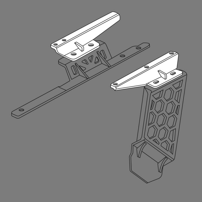 Go Rhino SRM Roll Bar Mounting Kit Jeep JLU Mount Model 5910012T
