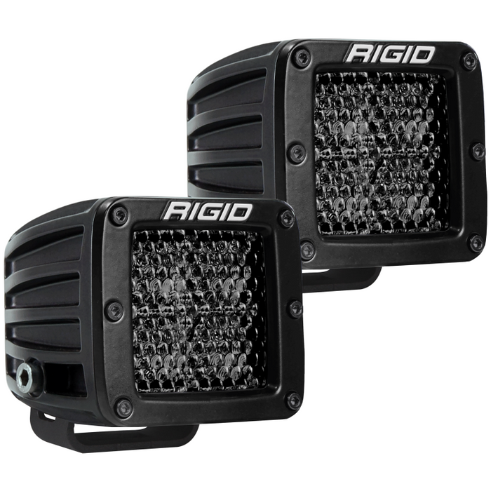 Rigid Industries D-Series PRO Midnight Edition, Spot Diffused, Surface Mount, Pair Model 202513BLK