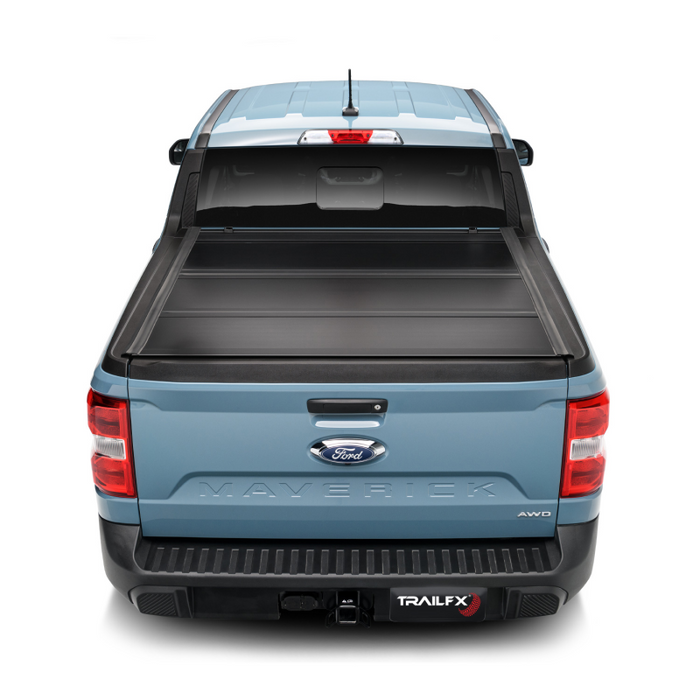 TrailFX Hard Tri-Fold Tonneau Cover Black Aluminum Model TFX3711