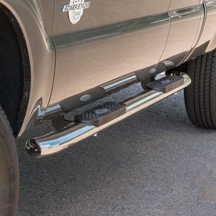 ARIES 4" Polished Stainless Oval Step Nerf Bars Model S223006-2