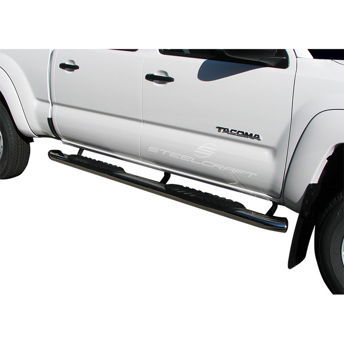 Steelcraft 5in. Oval Premium Black Step Nerf Bars Model 430909BP