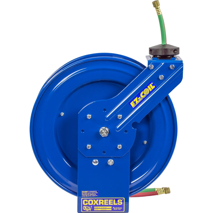 Coxreels EZ-P-W Series Safety System Welding Spring Driven Hose Reel 1/4 in. x 25 ft. T-Grade - Hose Included 200 PSI Model EZ-P-WT-125