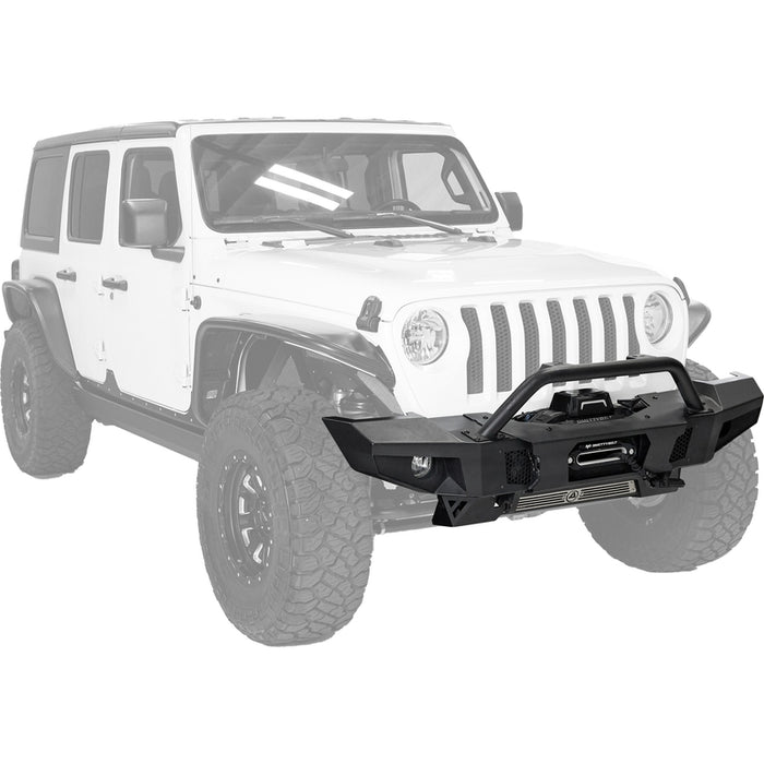 Smittybilt XRC Atlas Front Bumper - Textured Black (07+ JK/JL/JT) Model 77892