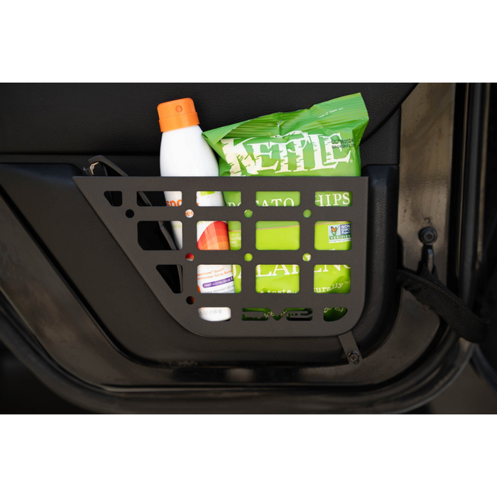 DV8 Offroad 2011-2018 Jeep Wrangler JKU 4-Door Slim Rear Door ONLY Molle Pockets Model MPJK-08