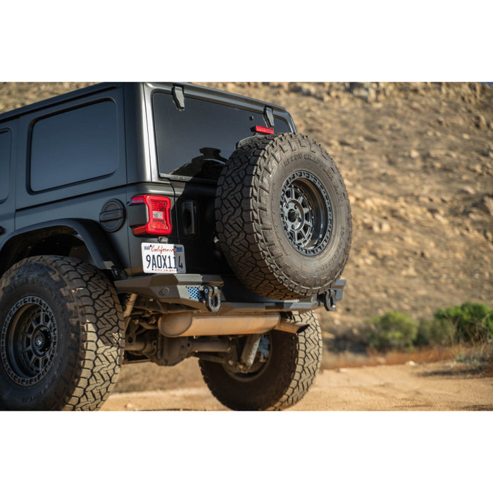 DV8 Offroad 2018-2025 Jeep Wrangler JL, JLU Mto Series Bumper Spare Tire Swing Gate Model TCJL-13