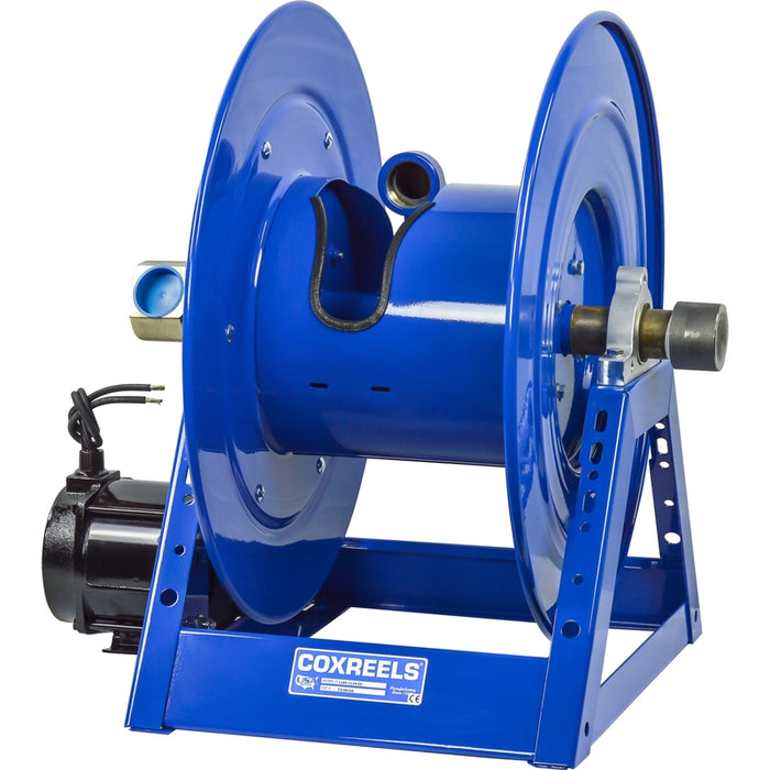 Coxreels 1185-BUXX Series 12V DC 1/2HP Motorized Hose Reel 1-1/2 in. x 250 ft. - No Hose 3000 PSI Model 1185-3328-ED-BUXX