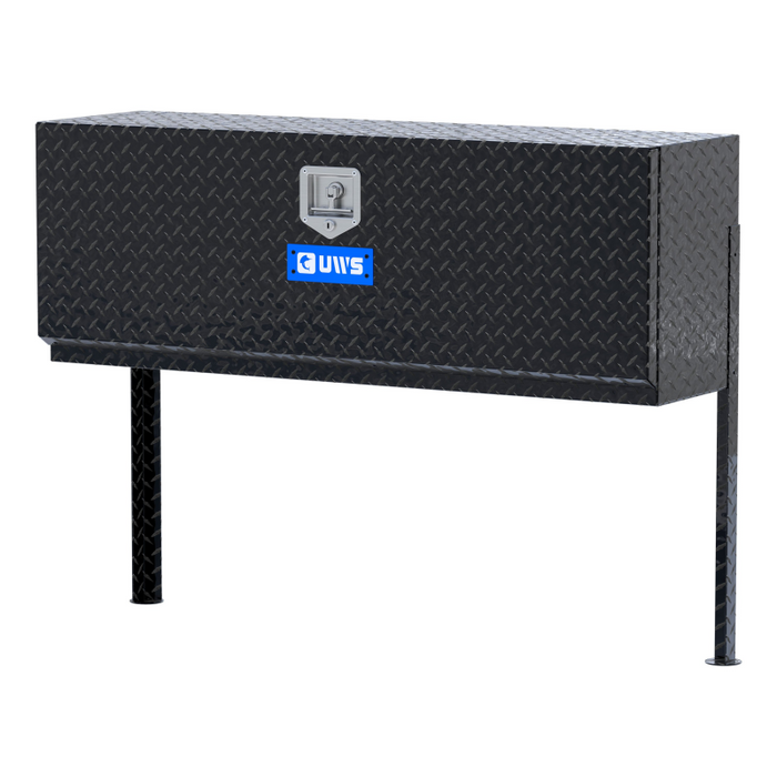 UWS Gloss Black Aluminum 48" Single-Door Topside Truck Tool Box Model TBTS-48-BLK