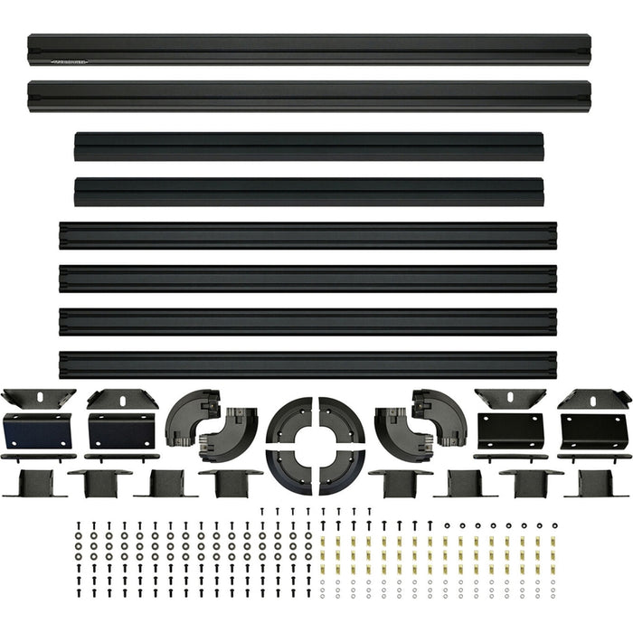 Westin EXP Roof Rack 50" W X 58" L For Full Size EXP Truck Cap Powder Coated Textured Black Aluminum Model 15-00155