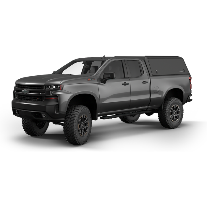 SmartCap Matte Black Truck Bed Cap EDGE Defender Series w/ Vertical Locks Model ED0131-BN