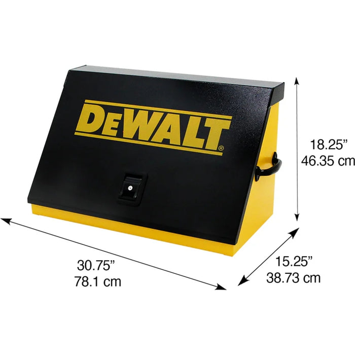 Montezuma 30 x 15 In. Steel Triangle® Toolbox Yellow/Black Top Mount Toolbox DXTB30BY