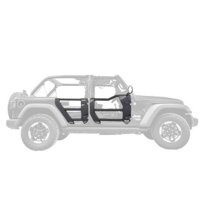 Go Rhino Trailline Tube Doors, Front pair for Jeep Wrangler JK/JKU Model 572501