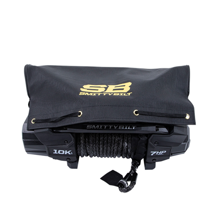 Smittybilt Winch Cover – SB Logo New – Black Model 97281-97