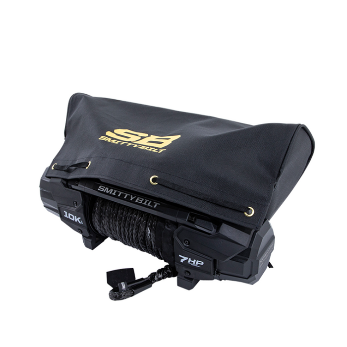 Smittybilt Winch Cover – SB Logo New – Black Model 97281-97